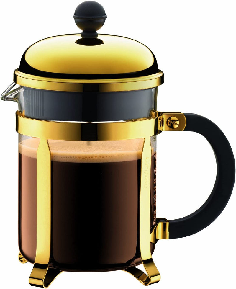 Bodum 1928-16US4 Chambord French Press Coffee Maker, 1 Liter, 34 Ounce, Chrome