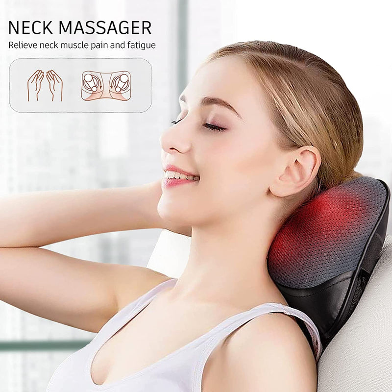 VIKTOR JURGEN Christmas Gifts for Men, Women, Dad, Mom, Shiatsu Back Massager with Heat, Deep Kneading Shiatsu Massage Pillow Presents for Mothers Day, Fathers Day