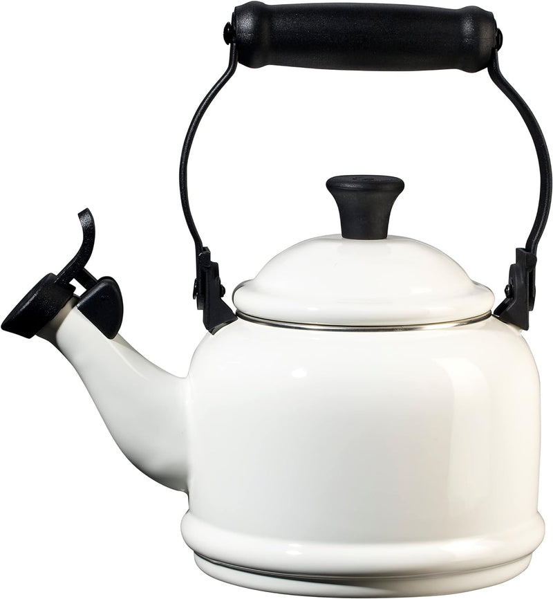 Le Creuset Enamel On Steel Demi Tea Kettle, 1.25 qt., Cerise