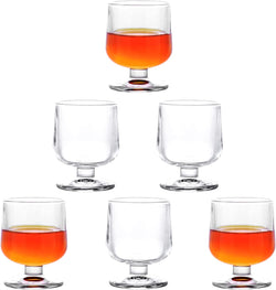 Dikbona Shot Glasses, 1.5oz Shot Glass Set of 6/Mini Shot Glasses/Funny Shot Glasses/Mini Brandy Snifter