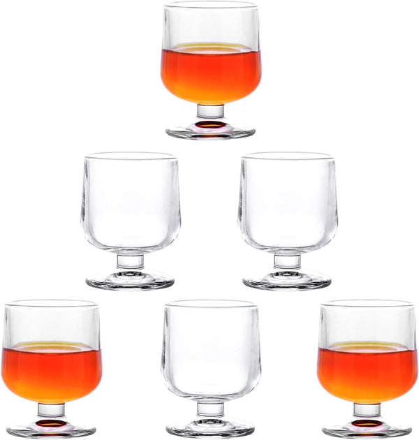 Dikbona Shot Glasses, 1.5oz Shot Glass Set of 6/Mini Shot Glasses/Funny Shot Glasses/Mini Brandy Snifter