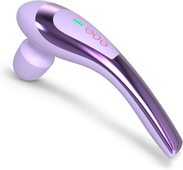 Personal Vibrating Handheld Massager-Cordless Rechargeable Electric Mini Massager, Hand Held Portable Seven Massage Wand for Full Body