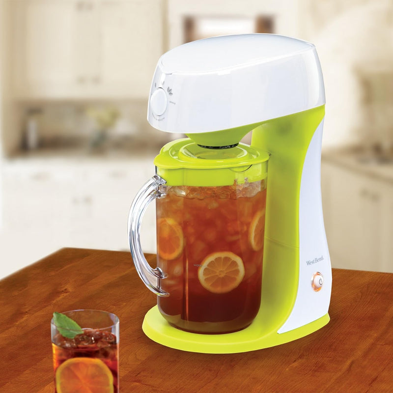 West Bend Iced Tea Maker, Green/White (Discontinued by Manufacturer)