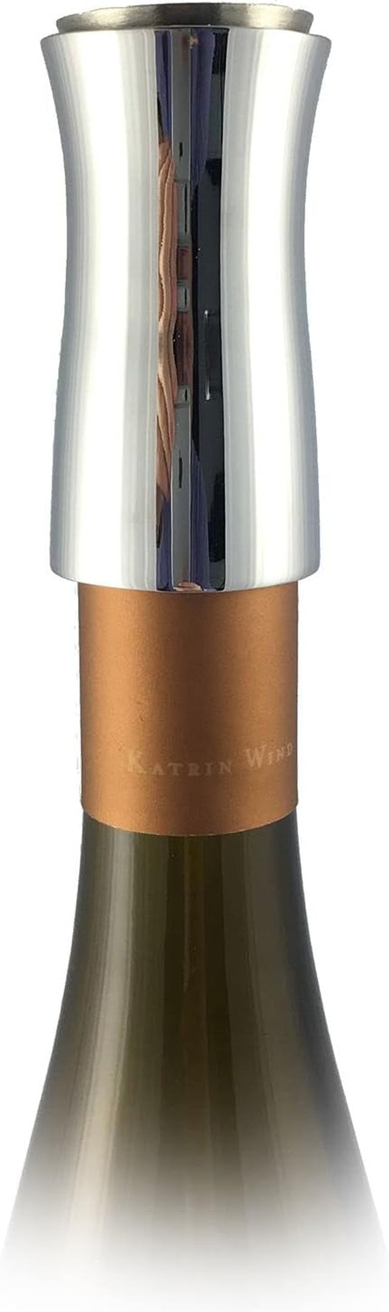 Wine Aerator 7-in-1 - VAGNBYS Wine Decanter with Aerator, Wine Filter, Wine Pourer, Wine Stopper, and Wine Dispenser All-In-One Product - Decantiere (Stainless Silver)