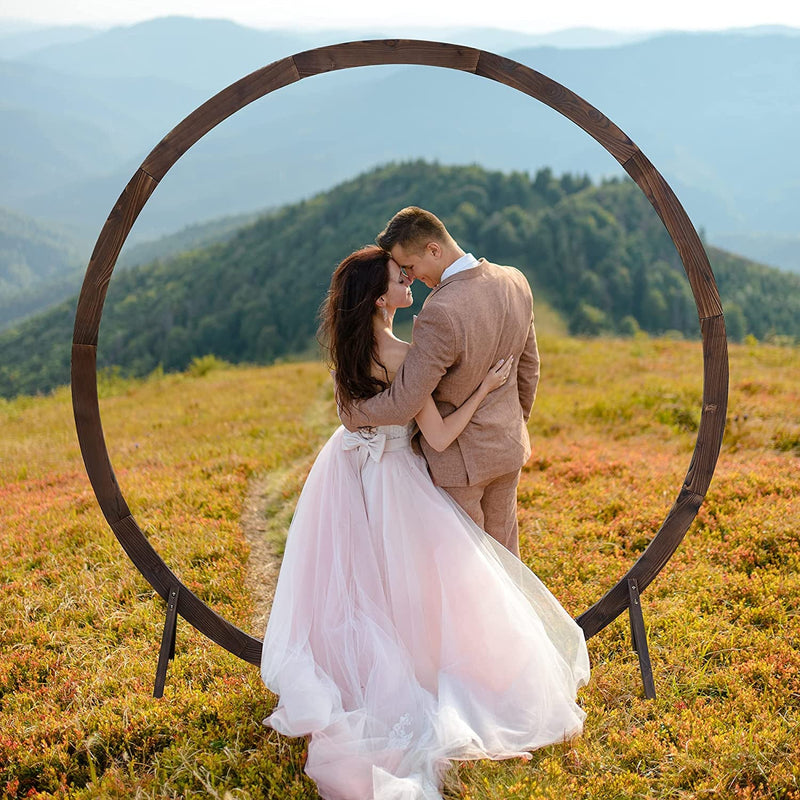 72FT Rustic Wedding Arch for Outdoor Ceremony and Party
