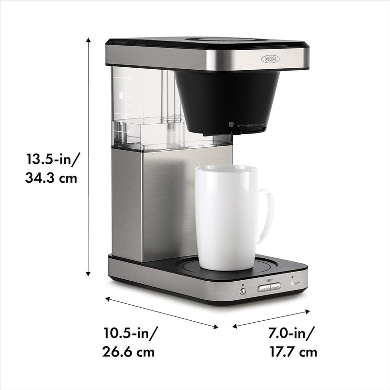 OXO Brew 8 Cup Coffee Maker, Stainless Steel