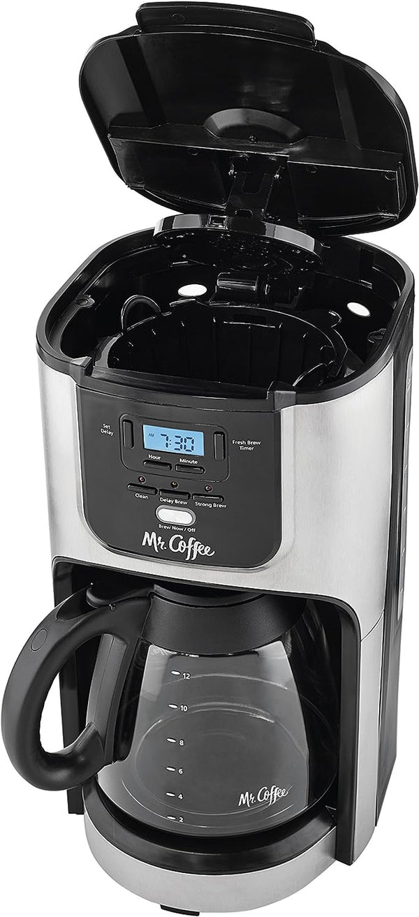 Mr. Coffee 12-Cup Programmable Coffee Maker with Brew Strength Selector