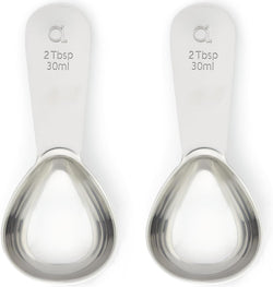 Apace Living Coffee Scoop (Set of 2) - 2 Tablespoon (Tbsp) - The Best Stainless Steel Measuring Spoons for Coffee, Tea, and More