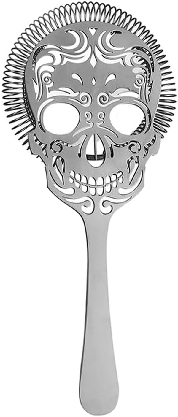 Skull Cocktail Strainer Bar Strainer with Handle