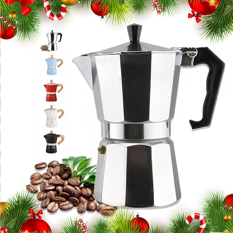 DITOSH 14 Cup 700ML 23oz Aluminum Espresso Stovetop Coffeemaker Percolator Italian Coffee Maker Moka Express Classic Cafe Maker for Italian and Cuban Café Brewing, Greca Coffee Maker