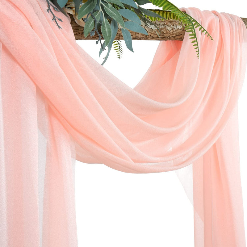 Blush Wedding Arch Drapes - 19ft Length 28 Width - Home Decor