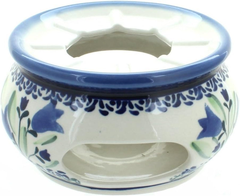 Blue Rose Polish Pottery Peacock Teapot Warmer