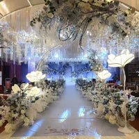 78.7 Ft Wisteria Garland Flower Garlands Faux Wall Flowers Vine Flower Backdrop Flowers Hanging for Wall Arch Garden Home Wedding Decor (Milky White, 12 Packs)