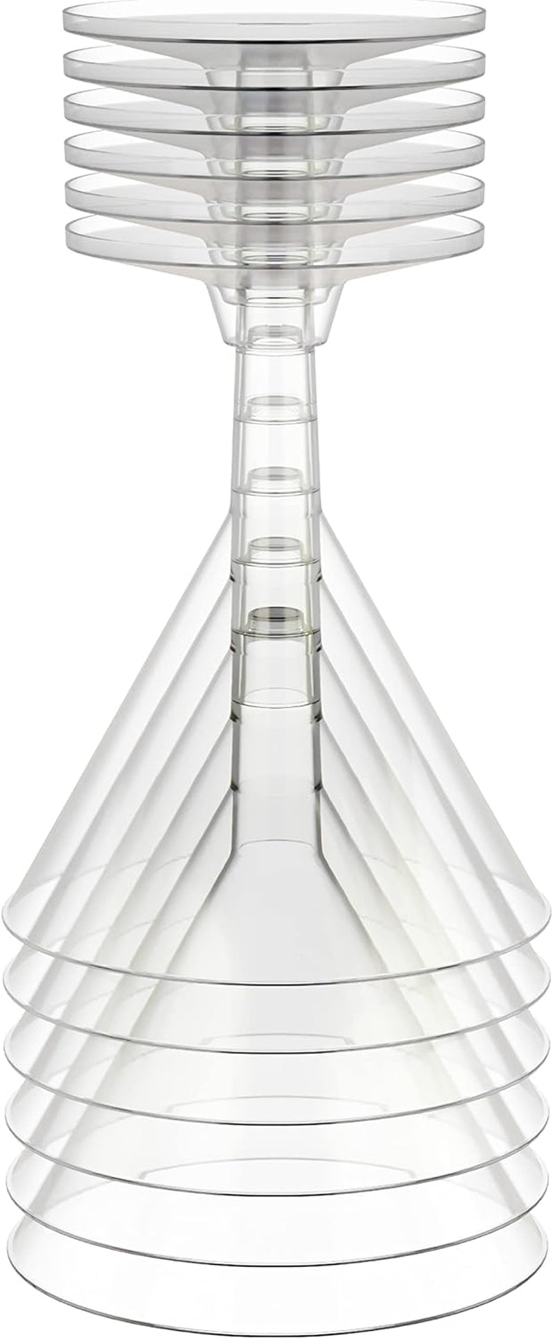 Plastic Martini Glasses - 30 Pack 5 Oz. - Crystal Clear Disposable Martini Glasses With Stem - Cocktail Glasses - Ideal For Weddings, Birthdays, And Parties - Perfect For Appetizers And Desserts