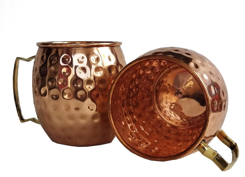 Moscow Mule Copper Mugs | 16oz Copper Cups for Cocktail -100% Pure Copper Moscow Mule Mug Gifts (1 piece)