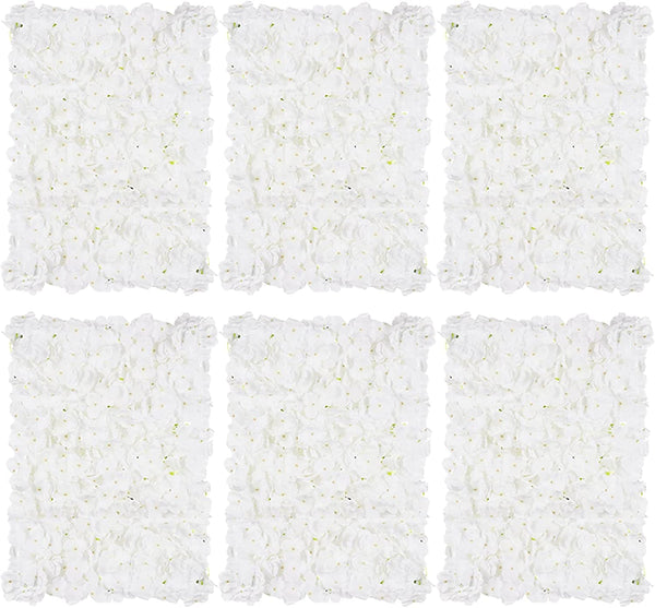 White Flower Wall Panels for Wedding and Party Dcor - 6 Pcs