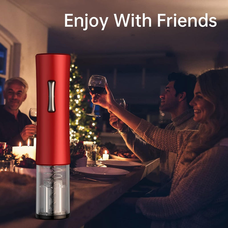 UNICHERRY Wine Opener, A Must-Have for Wine Lover Gift,Electric Wine Opener with Foil Cutter, Vacuum Stoppers, and Pourer, Effortlessly Open Your Wine - Perfect for Home, Bar, Party, and Gifting