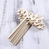 12Pcs One-Twelve Wooden Table Numbers on Sticks for Wedding Party Decoration