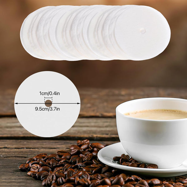 300 Count Percolator Coffee Filters, 3.74 Inch Natural Unbleached Disposable Coffee Filter Disc Coffee Filters for Percolators Coffee Pot