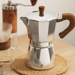 Moka Pot, Italian Coffee Maker, Coffee Pot 3 cup/5 OZ Stovetop Espresso Maker for Gas or Electric Ceramic Stovetop Camping Manual Cuban Coffee Percolator for Cappuccino or Latte