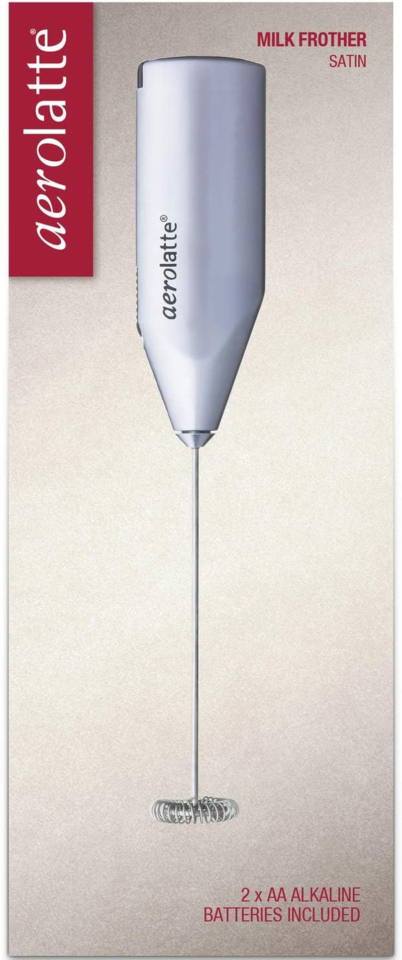 Aerolatte Milk Frother, The Original Steam-Free Frother, Satin Finish