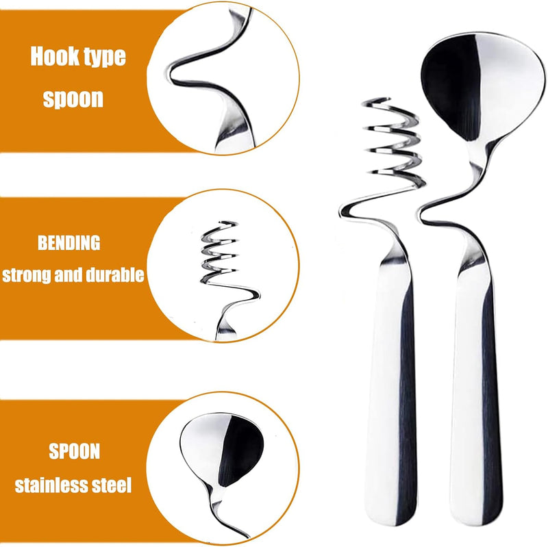 Stainless Steels Honey Spoons and Honey Dipper,4PCS Stainless Steel Honey Dipper Stirrer Server,Honey Spoon,Honey Dipper With Spiral Sugar Spoon Iced Tea Spoon Dinner Spoons for Jam,Yogurt,Honey