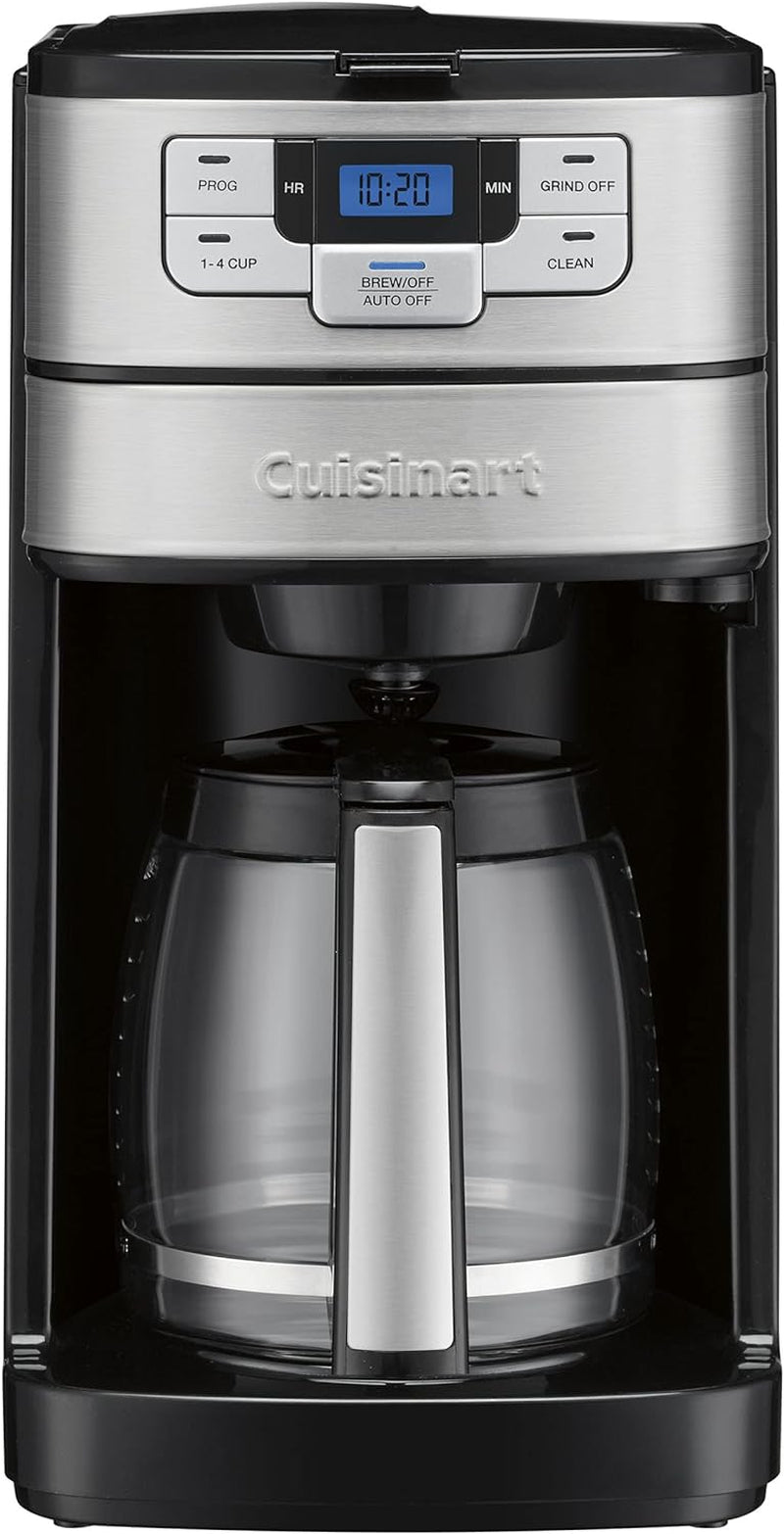 Cuisinart DGB-800 Fully Automatic Burr Grind & Brew, 12-Cup Glass, Silver