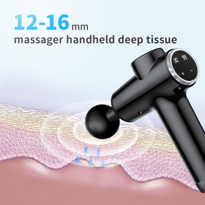 Massage Gun Deep Tissue for Back, Neck, Shoulder, Leg Pain Relief – Percussion Massage Gun for Athletes 30 Speed Levels Massager Tool