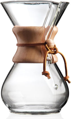 Chemex Pour-Over Glass Coffeemaker - Classic Series - 6-Cup - Exclusive Packaging