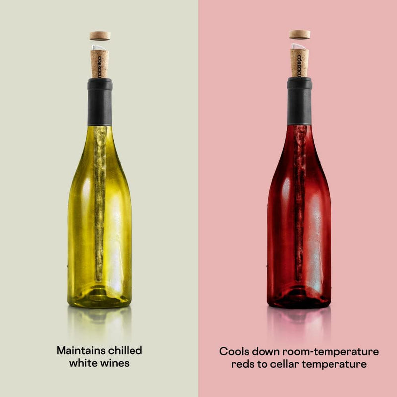 Corkcicle Air 4-in-1 Iceless Wine Chiller with Aerator, Pourer and Stopper; Makes a Great Wine Accessories Gift