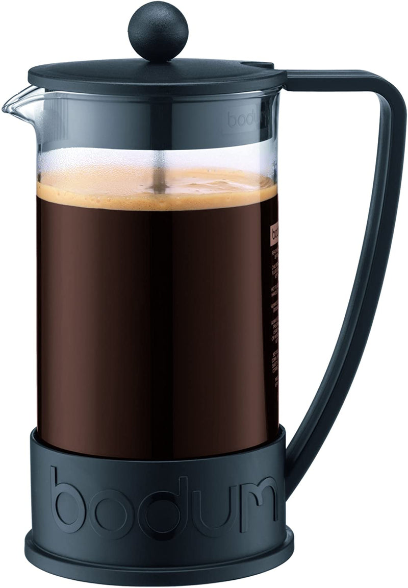 Bodum 10948-01BUS Brazil French Press Coffee and Tea Maker, 12 Ounce, Black