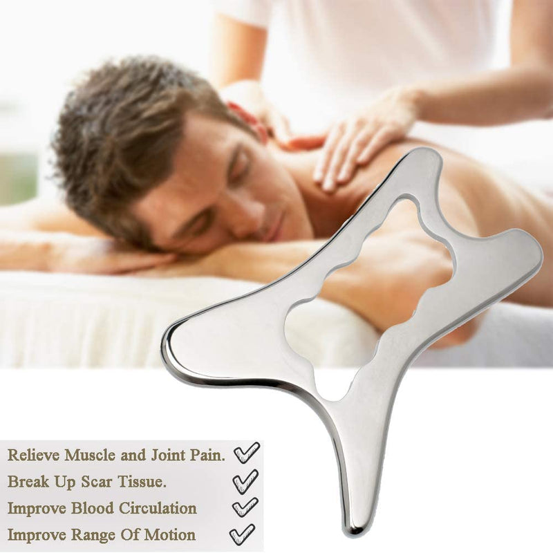 Stainless Steel Scraping Gua Sha Tools Massage Tool, Muscle Scraper Tool, IASTM Massage Tools for Relaxing Soft Tissue, Reduce Head, Neck, Back Pain
