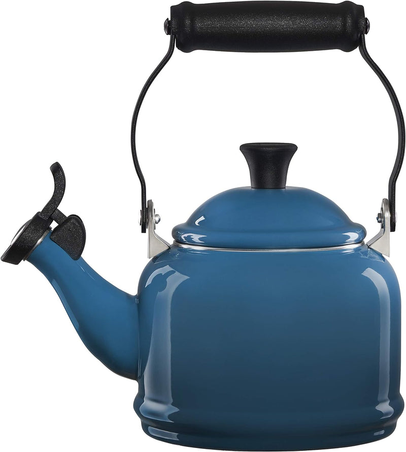 Le Creuset Enamel On Steel Demi Tea Kettle, 1.25 qt., Cerise