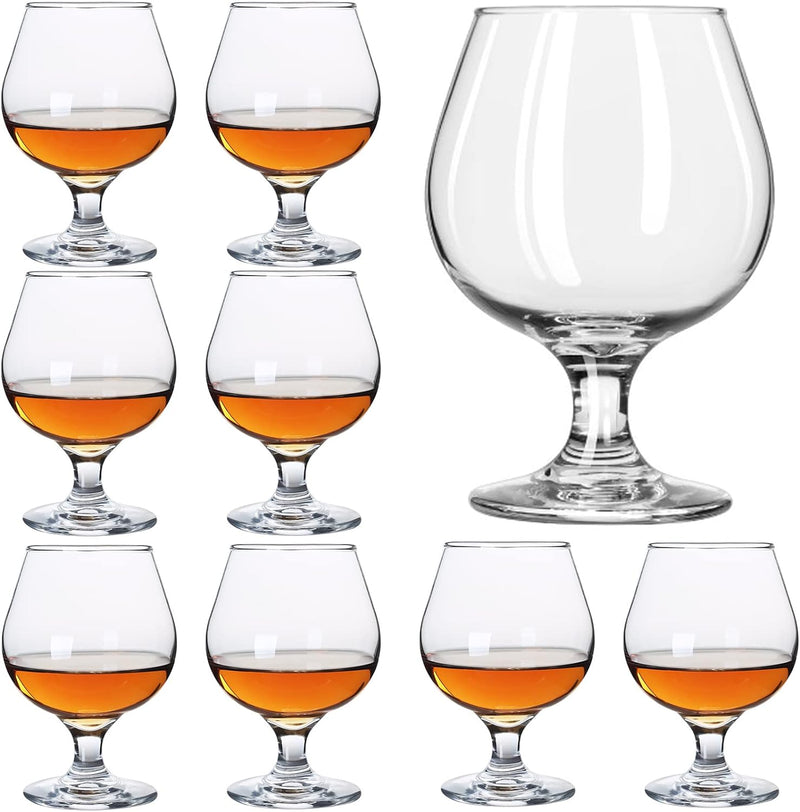 Srgeilzati Snifters 5oz Shot Glasses Set of 6 Cute Brandy Cognac Glasses 150ml (150ml | 5 floz)