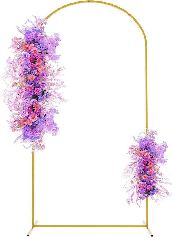 maximumGold Floral Balloon Wedding Arch Backdrop Stand