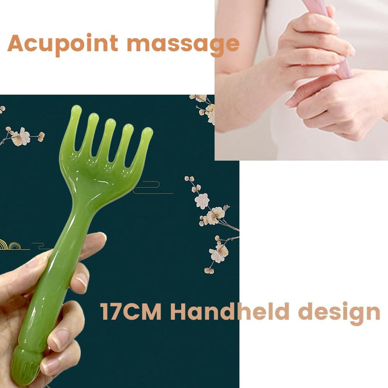 Lyslykke 2PCS Head Scalp Massager for Scalp Hair Massage Comb Resin Manual Massage Tool for Scalp Neck Lymph Relax