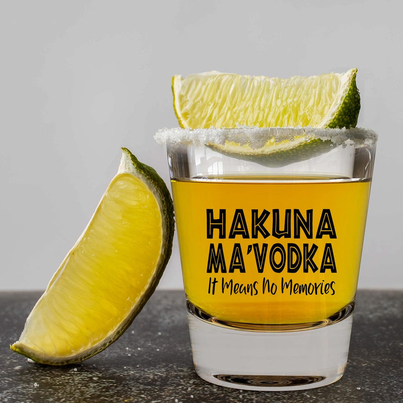 LitGifts Funny Vodka Glass - Cute Shot Glasses for Women or Men - Vodka Glasses for Men or Women - Unique Vodka Gifts for Vodka Lovers - Funny Shot Glasses for Adults - 1.75 Ounce Shot Glass