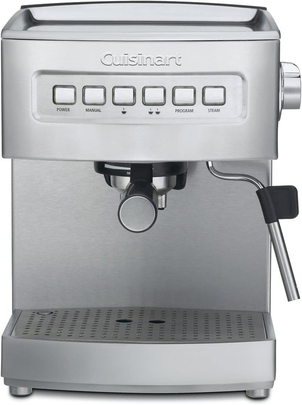 Cuisinart EM-200FR Programmable 15-Bar Espresso Maker (Renewed), Stainless Steel