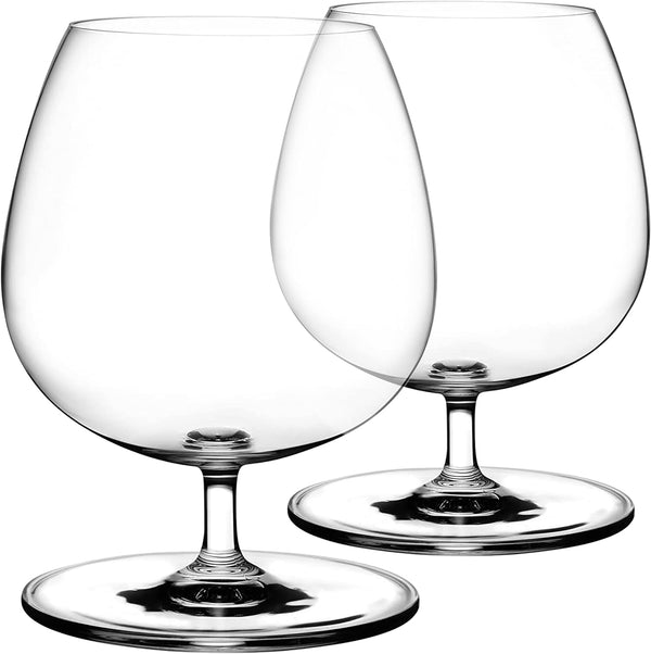 NUDE Vintage Set, Cognac Glasses, |Lead-free Crystal|, Brandy Snifter, Perfect for Home, Restaurants and Parties, Cocktail Glass Set of 2