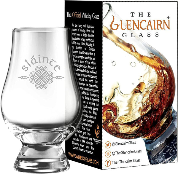 Glencairn Official Scottish Engraved 'Slainte Celtic Cross' Whisky Spirit Tasting Glass 170ml 6 floz