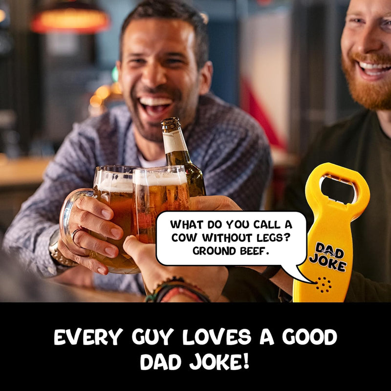 Talking Dad Joke Bottle Opener | Fun Unique Gift for Dad | Over 30 Jokes | Stocking Stuffer