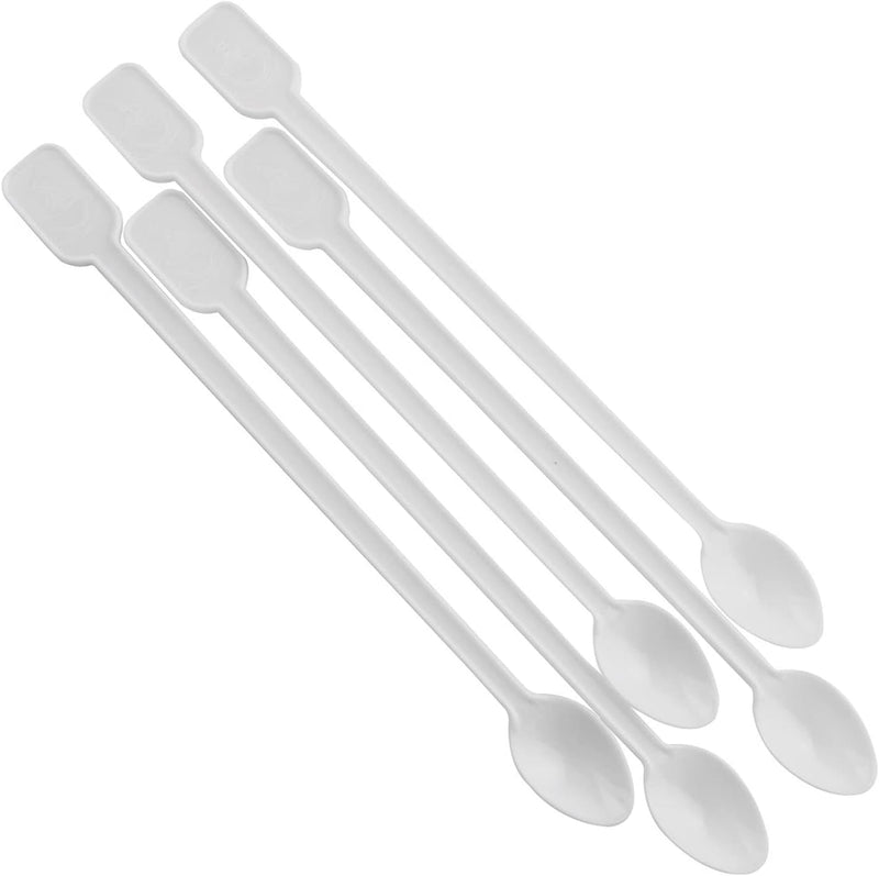 AXLIZER 200PCS Mini Plastic Coffee Blender Spoon Disposable Plastic Coffee Spoon Tea Spoon Coffee Stirring Rod Plastic Spoon Coffee Soup SpoonMini Tea Stirrer