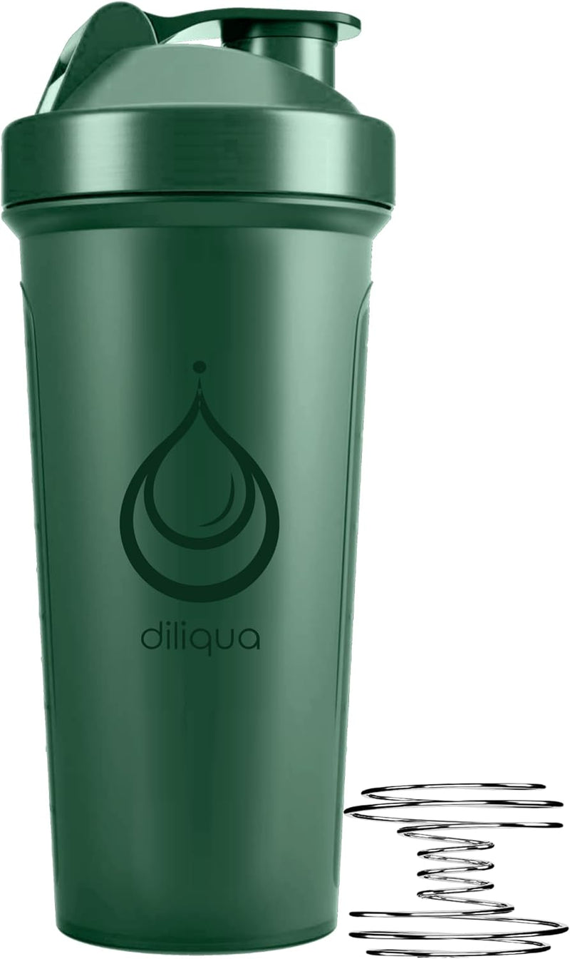 diliqua -4 PACK- 28 oz Shaker Cups for Protein Mixes, BPA-Free & Dishwasher Safe, 4 large Blender Shaker Bottle Pack