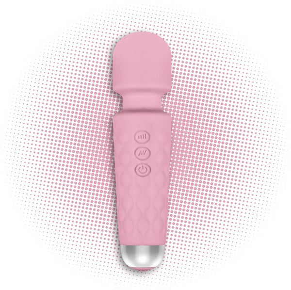 Low pitched Adjustable Frequency Cordless deep Electric Back Massager, Used to Relieve Neck Pain, Lower Leg Tightness, Back, Thighs, and Ankle Soreness,Light Pink