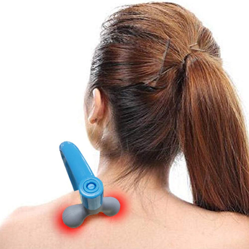 CARELAX Self Massage Tool - Original Trigger Point Therapy for Back and Neck, Lower Back Massager, Myofascial Release Tool & Deep Tissue Muscle Massage Stick, Shoulder,Leg,Feet - Blue