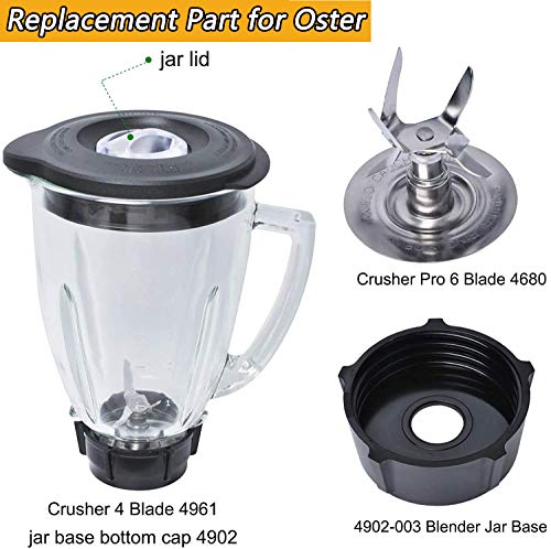 Oster Blender Kit - 6-Cup Replacement w Ice Blade  12-Speed Option