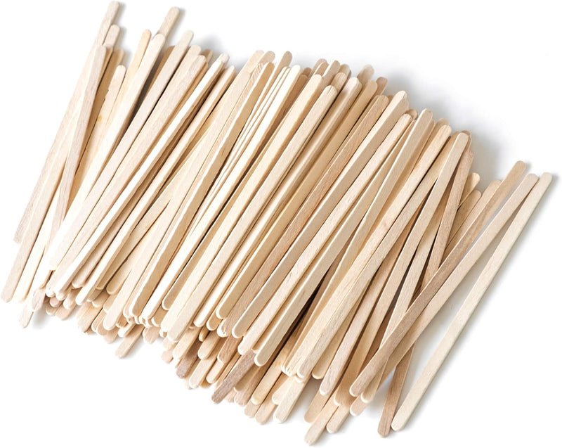 Daddy chef Coffee Stirrers Sticks, Natural Birch Wood 1000 Count, 7.7", BPA Free Eco-Friendly Beverage Stirrers (7.7Inches / 1000PC)