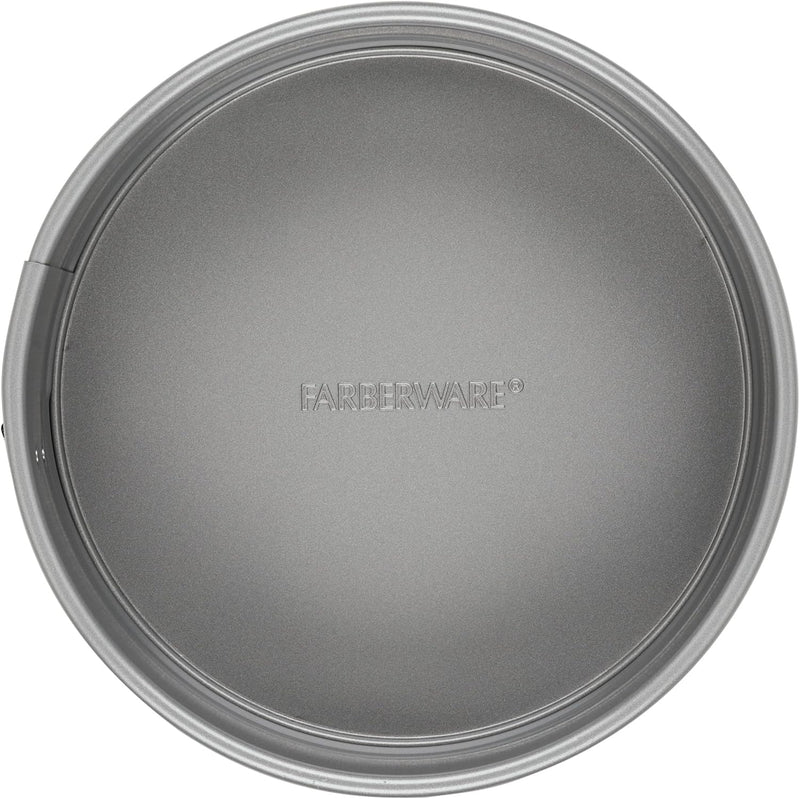 Farberware Nonstick Bakeware Springform Baking Pan / Nonstick Springform Cake Pan / Nonstick Cheesecake Pan, Round - 9 Inch, Gray