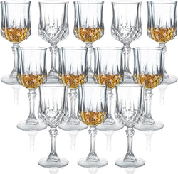 Srgeilzati Cordial Glasses with Stem,Sherry Glasses | Port glasses | Crystal Shot glasses | Limoncello glasses 1.75 oz (Set of 6)