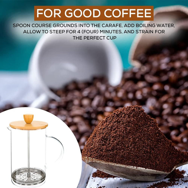 Coffee Gifts For Women, Men |French Press Coffee Maker (600ml), Cafetiere 4 Cup, 120g Colombian Ground Coffee And Coffee Spoon, Cafetiere Gift Set |Coffee Lovers Gifts For Men |Coffee Gifts For Women